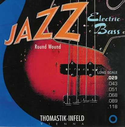 Thomastik Jazz Bass Strings SET. Roundwound. 6 String. Gauge 29-118