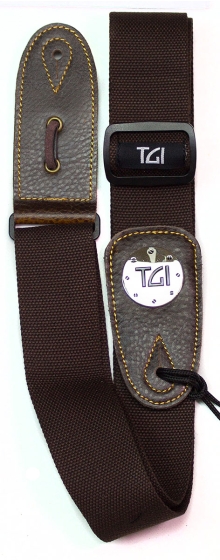 TGI Guitar Strap Woven Brown