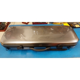 Hidersine Viola Case - Polycarbonate Oblong Carbon Fibre Effect- B-Grade Stock-CL1299