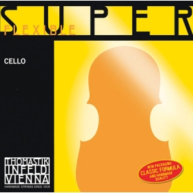 SuperFlexible Cello String D. Chrome Wound 4/4