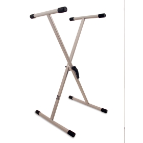 TGI Keyboard Stand Single Braced - Silver