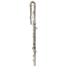 Trevor James Performer Bass Flute Outfit. Silver Lip Riser.