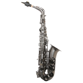 Trevor James SR Alto Sax Outfit - Black Frosted. Black Keys