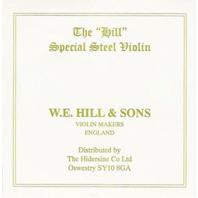 W. E. Hill Violin String E. Ball End. Weak