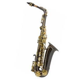 Trevor James Alphasax Alto Sax Outfit - Black Body Gold Lacquer Keys