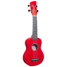 Brunswick Soprano Ukulele Red Gloss - Aquila Strings