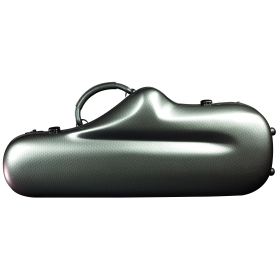 Champion Polycarbonate Alto Sax Case - Black Grid