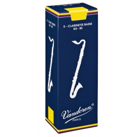 Vandoren Bass Clarinet Reeds 1.5 Traditional (5 BOX)