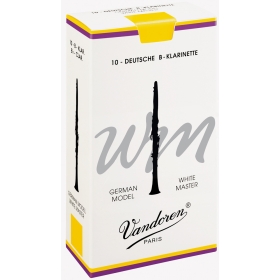 Vandoren Bb Clarinet Reeds 2.5 White Master (10 BOX)