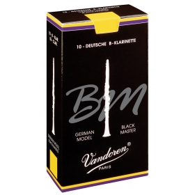 Vandoren Bb Clarinet Reeds 2.5 Black Master Traditional (10 BOX)