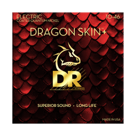 DR Strings Dragon Skin+ Quantum Nickel Electric Guitar Medium