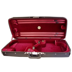 Hidersine Violin Case Double Wooden Arched Top