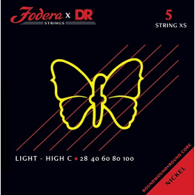 Fodera x DR Strings Bass Nickel Light - High C - 5 string 