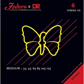 Fodera x DR Strings Bass Nickel Medium Short Scale - 6 String