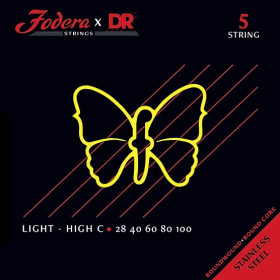 Fodera x DR Strings Bass Stainless Steel Light - High C - 5 String
