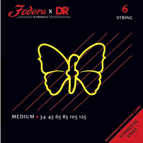 Fodera x DR Strings Bass Stainless Steel Medium - 6 String