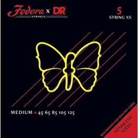 Fodera x DR Strings Bass Stainless Steel Medium Short Scale - 5 String