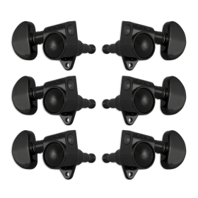 Grover Rotomatics 18:1 Gear Ratio 102-18 Series Black Chrome Set 3+3