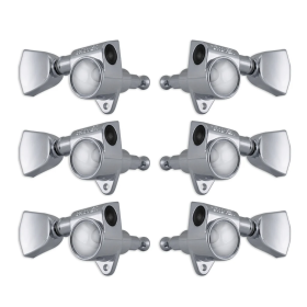 Grover Rotomatics 102 Series Chrome Set 3+3 - Keystone Buttons