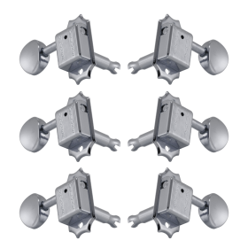 Grover Deluxe 133 Series Chrome Set 3+3 - Metal Buttons