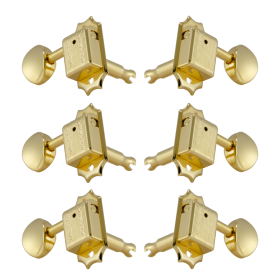 Grover Deluxe 133 Series Gold Set 3+3 - Metal Buttons