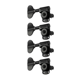 Grover Titan Electric Bass 145 Series Black Chrome Set  4-in-Line - Left Handed