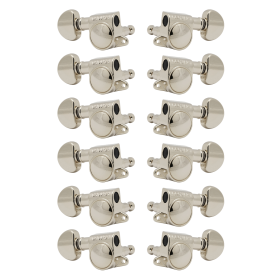 Grover Mid-Size Rotomatics 205-18 Series Nickel Set 6+6
