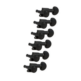 Grover Mini Rotomatics 205 Series Black Chrome Set 6-in-Line