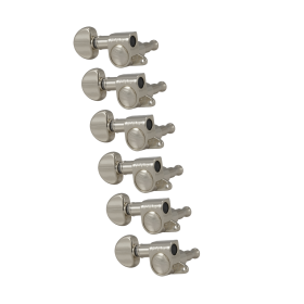 Grover Mini Rotomatics 205 Series Nickel Set 6-in-Line - Left Handed