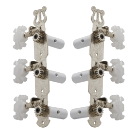 Grover Classic Guitar 303 Series Nickel Set 3+3 On Plate