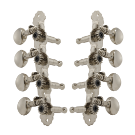 Grover Sta-Tite Mandolin 304 Series Nickel Set 4+4 On Plate