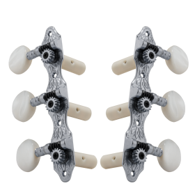 Grover Deluxe 306 Series Classic Chrome Set 3+3 On Plate