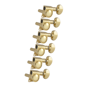 Grover Mid-Size Locking Rotomatics 406 Series Gold Set 6-in-Line