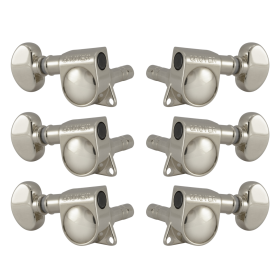 Grover Mid-Size Locking Rotomatics 406 Series Nickel Set 3+3