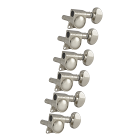 Grover Mid-Size Locking Rotomatics 406 Series Nickel Set 6-in-Line