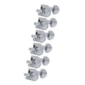 Grover Mid-Size Roto-Grip Locking Rotomatics 505 Series Chrome Set 6-in-Line