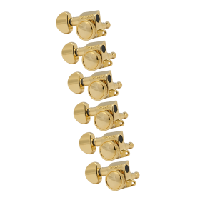 Grover Mid-Size Roto-Grip Locking Rotomatics 505 Series Gold Set 6-in-Line - Left Handed