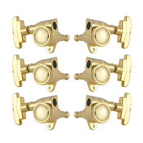 Grover Roto-Grip Locking Rotomatics 509 Series Gold Set 3+3 - 3 Step Button