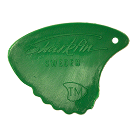 Sharkfin Pick - Relief Extra Soft Green - 25 Pack