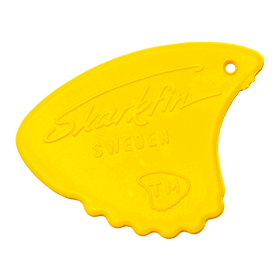 Sharkfin Pick - Relief Medium Yellow - 25 Pack
