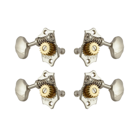 Grover Sta-Tite 18.1 Gear Ratio U99-18 Series Ukulele Pegs Nickel Set 2+2