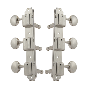 Grover Vintage 138 Series Vertical Nickel Set 3+3 On Plate