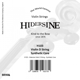 Hidersine Violin String D Synthetic Core 1/2 - 1/4