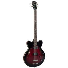 Hofner HCT Verythin Bass - Dark Cherry