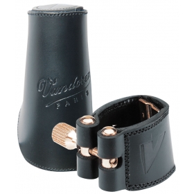 Vandoren Ligature & Cap Baritone Saxophone V16 Leather and Leather Cap