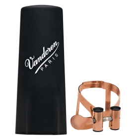 Vandoren Ligature & Cap Bass Clarinet Pink Gold M/O+PlasticCap