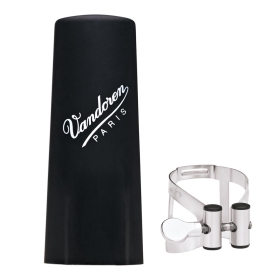 Vandoren Ligature & Cap Bass Clarinet Pewter M/O+Plastic