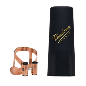 Vandoren Ligature & Cap Soprano Sax Pink Gold M/O+Plastic