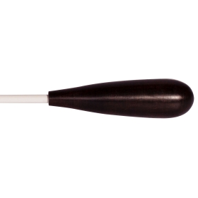 Montford Baton 14" White Lacquer Ebony Taper