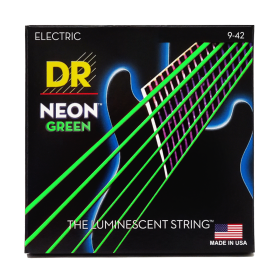 DR Strings Hi-Def Neon Green Electric Light